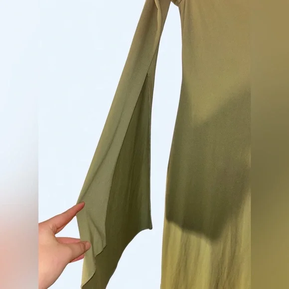 Bronze Noir Enchantment Off-Shoulder Flare Sleeve Dress | Size S - Picture 3 of 8